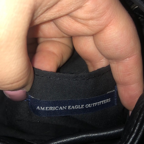 American Eagle Sherpa Faux Leather Crossbody - Picture 10 of 12